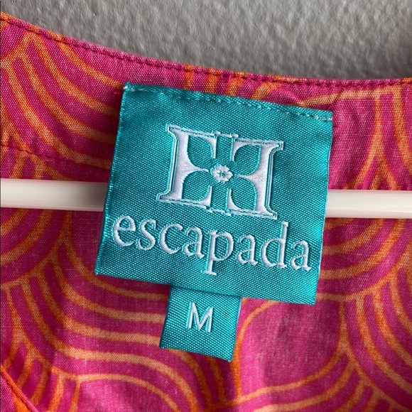 Escapada Orange Sundress with Flutter Sleeves and V-Neck - Picture 2 of 5